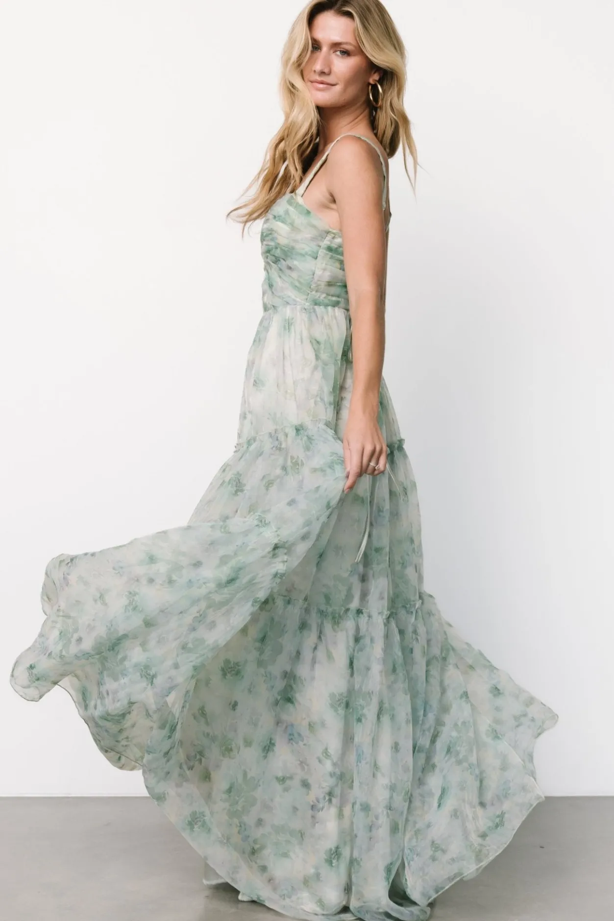 Hot Baltic Born Sinclair Sweetheart Gown | Green Floral GreenFloral