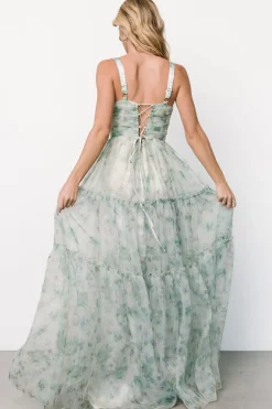Hot Baltic Born Sinclair Sweetheart Gown | Green Floral GreenFloral