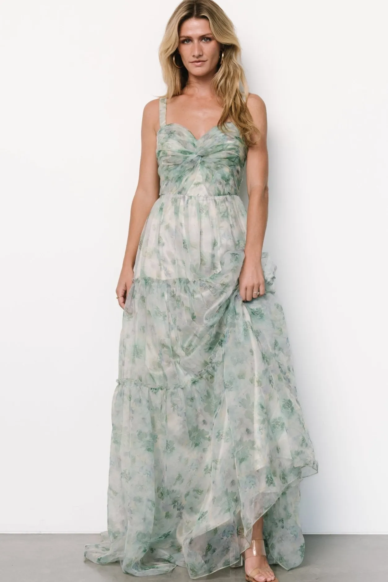 Hot Baltic Born Sinclair Sweetheart Gown | Green Floral GreenFloral