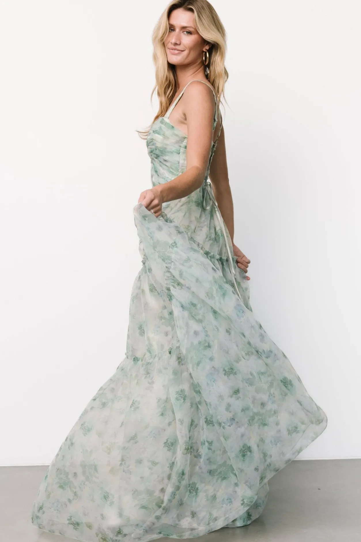 Hot Baltic Born Sinclair Sweetheart Gown | Green Floral GreenFloral