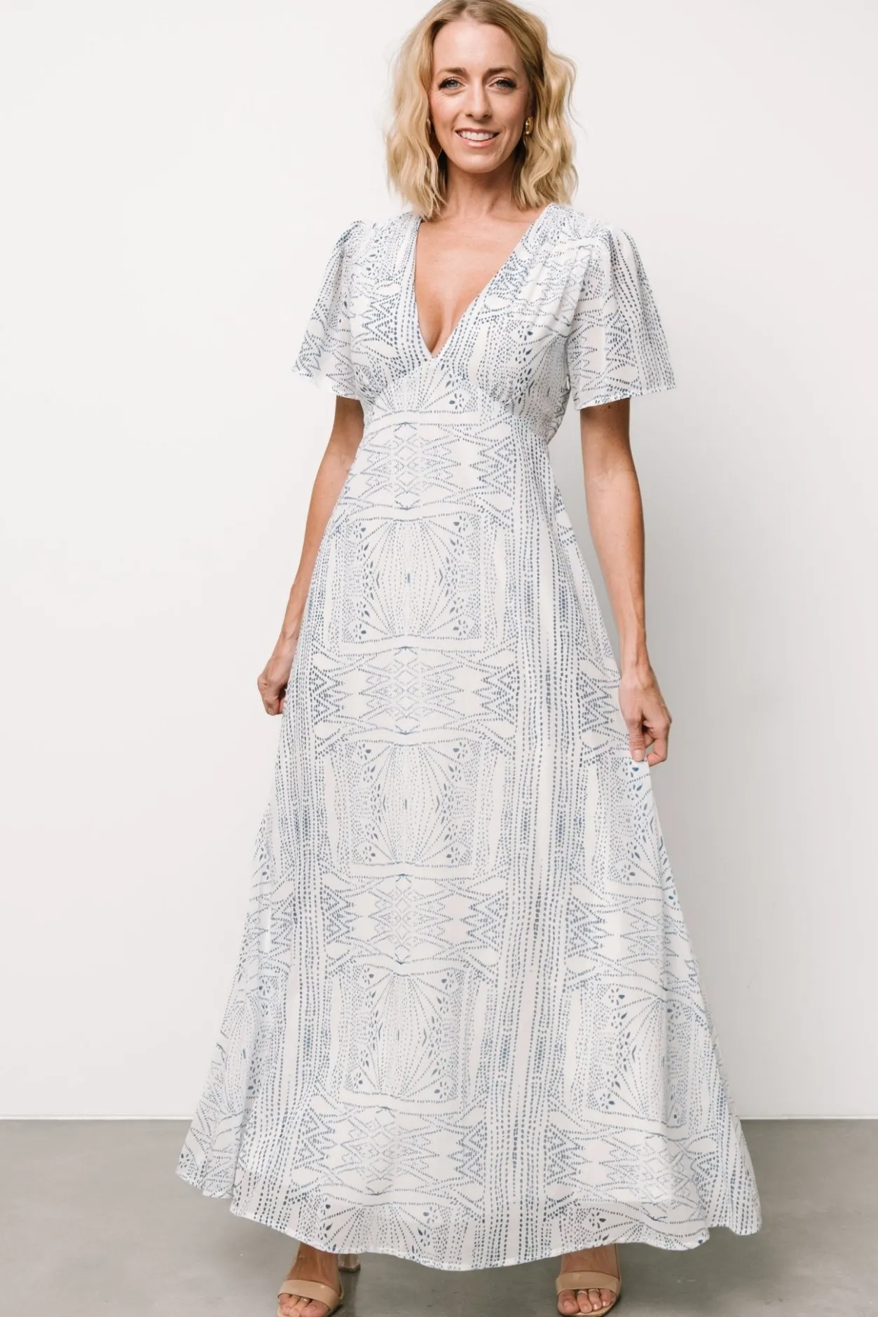 Online Baltic Born Skyla Deep V Maxi Dress | Blue Print BluePrint