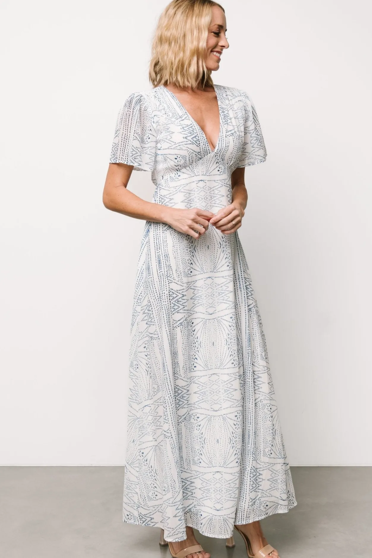 Online Baltic Born Skyla Deep V Maxi Dress | Blue Print BluePrint
