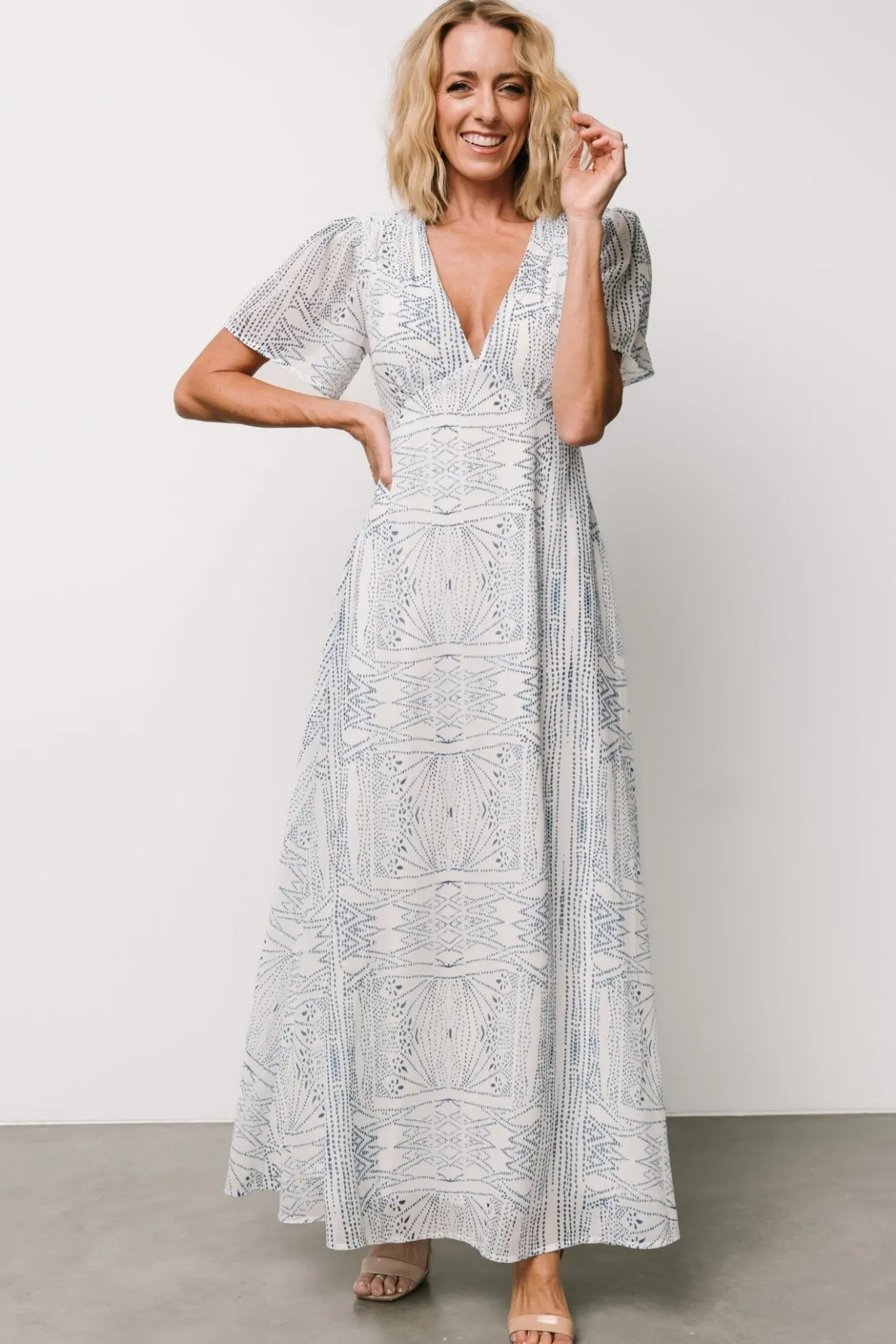 Online Baltic Born Skyla Deep V Maxi Dress | Blue Print BluePrint
