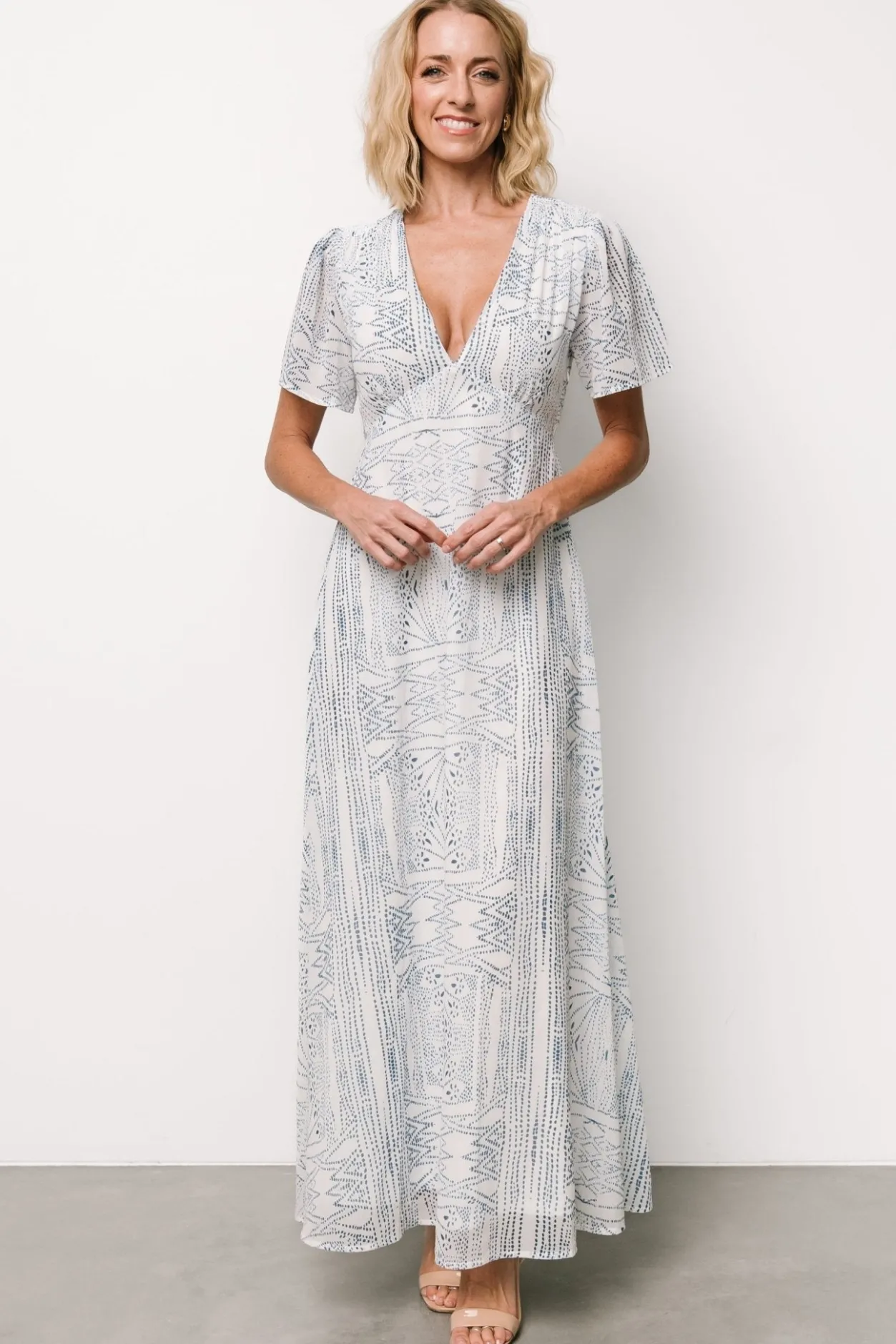 Online Baltic Born Skyla Deep V Maxi Dress | Blue Print BluePrint