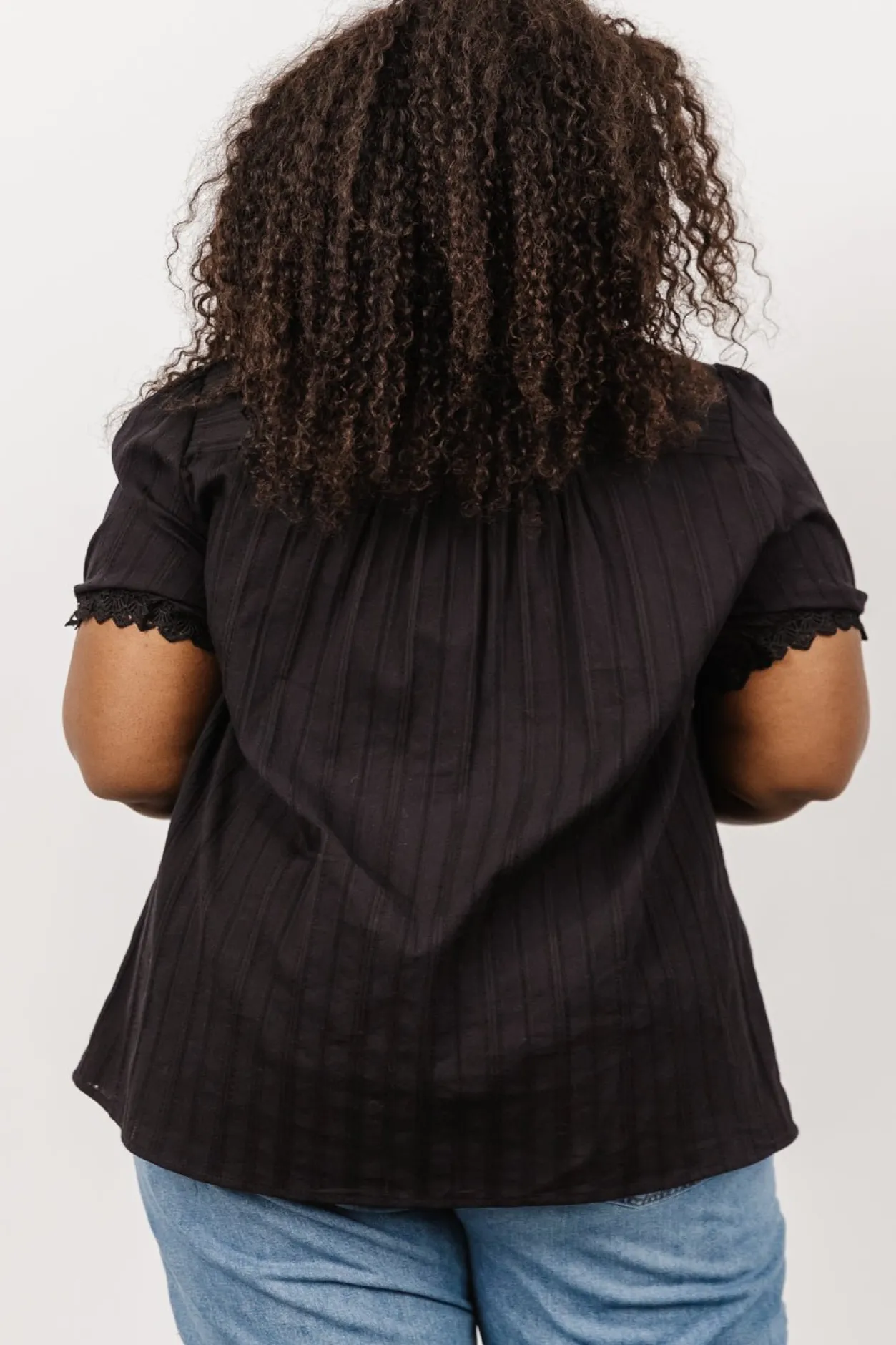 New Baltic Born Sloane Button Top | Black