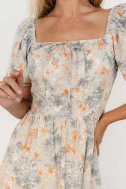 Fashion Baltic Born Sonnet Short Dress | Dusty Blue Print DustyBluePrint