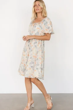 Fashion Baltic Born Sonnet Short Dress | Dusty Blue Print DustyBluePrint
