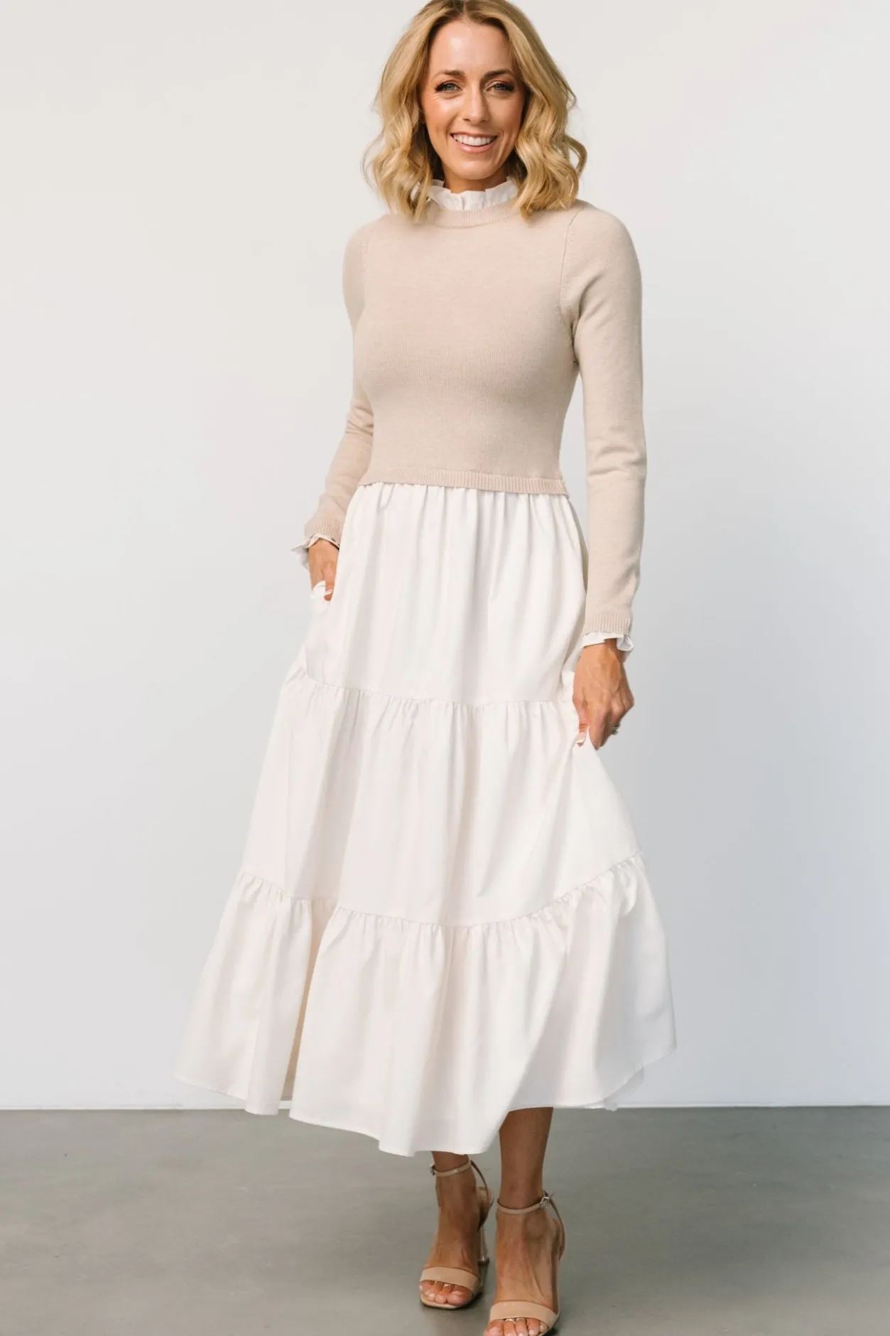 New Baltic Born Sophie Sweater Dress | Natural