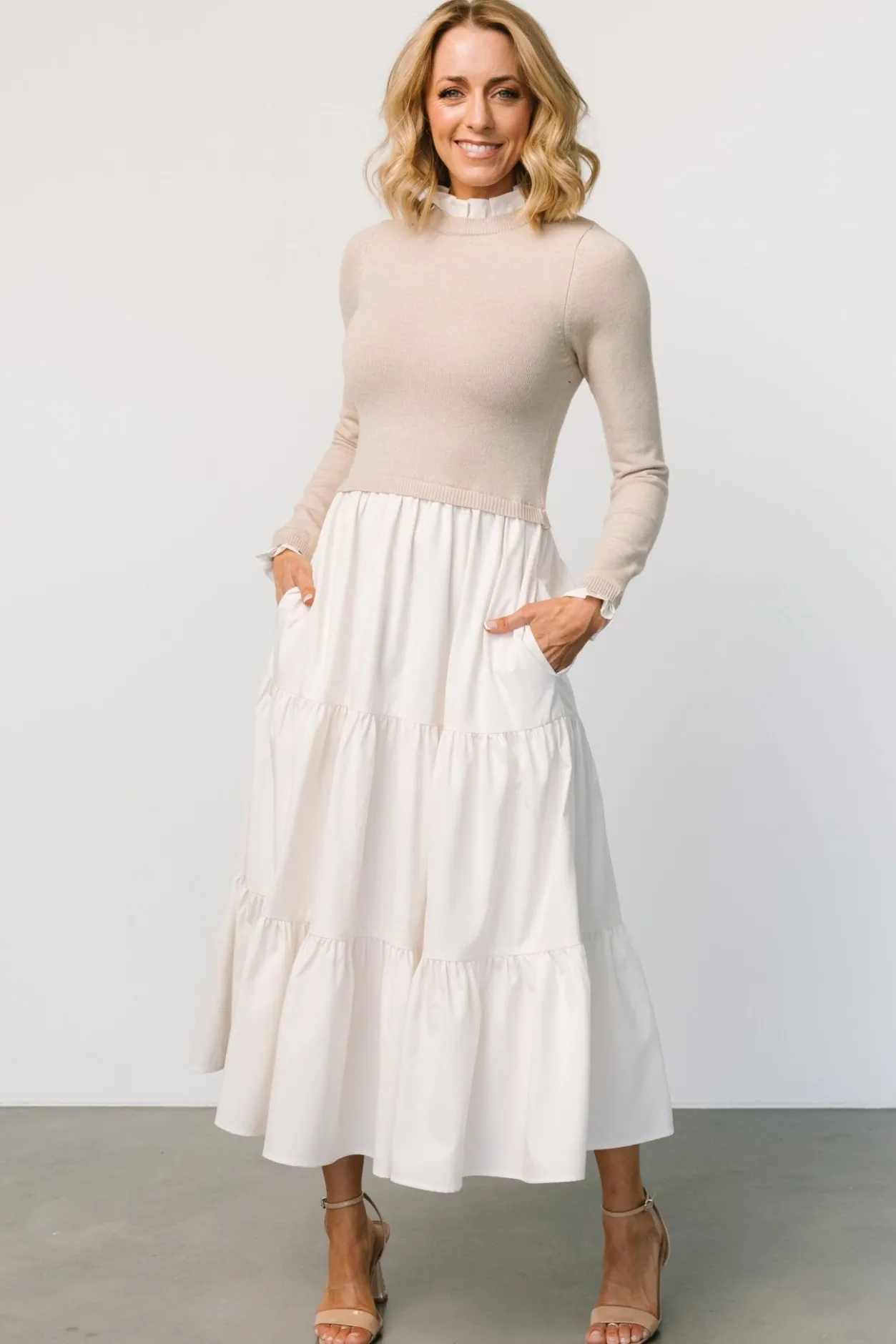 New Baltic Born Sophie Sweater Dress | Natural