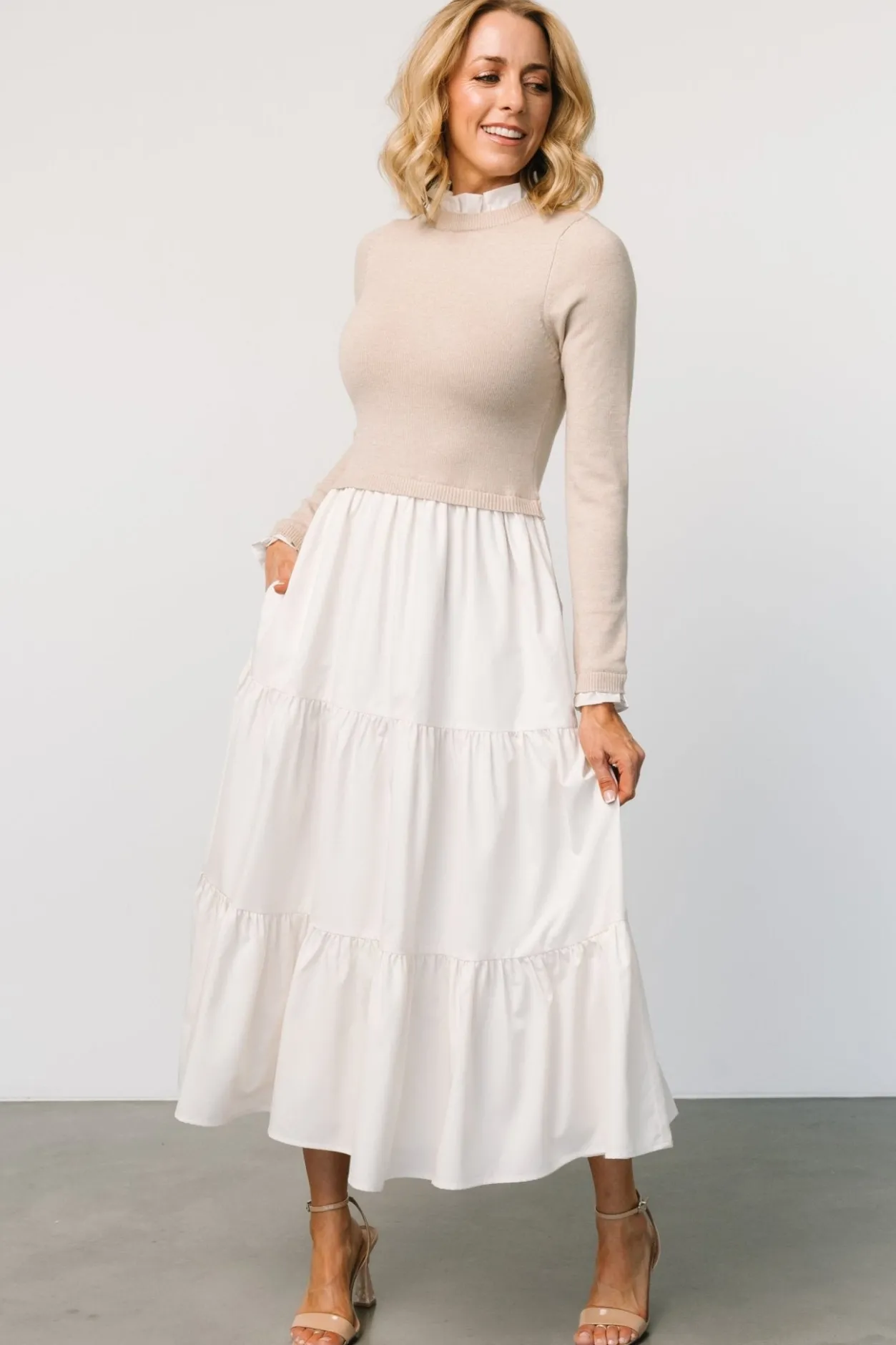 New Baltic Born Sophie Sweater Dress | Natural