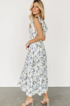 Outlet Baltic Born Sorrento Ruffle Dress | Blue Floral BlueFloral