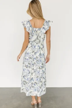 Outlet Baltic Born Sorrento Ruffle Dress | Blue Floral BlueFloral