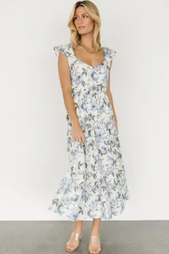 Outlet Baltic Born Sorrento Ruffle Dress | Blue Floral BlueFloral