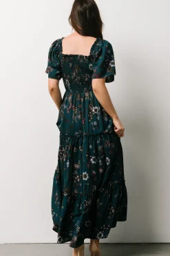 Fashion Baltic Born Southampton Smocked Maxi Dress | Jade Blossom JadeBlossom