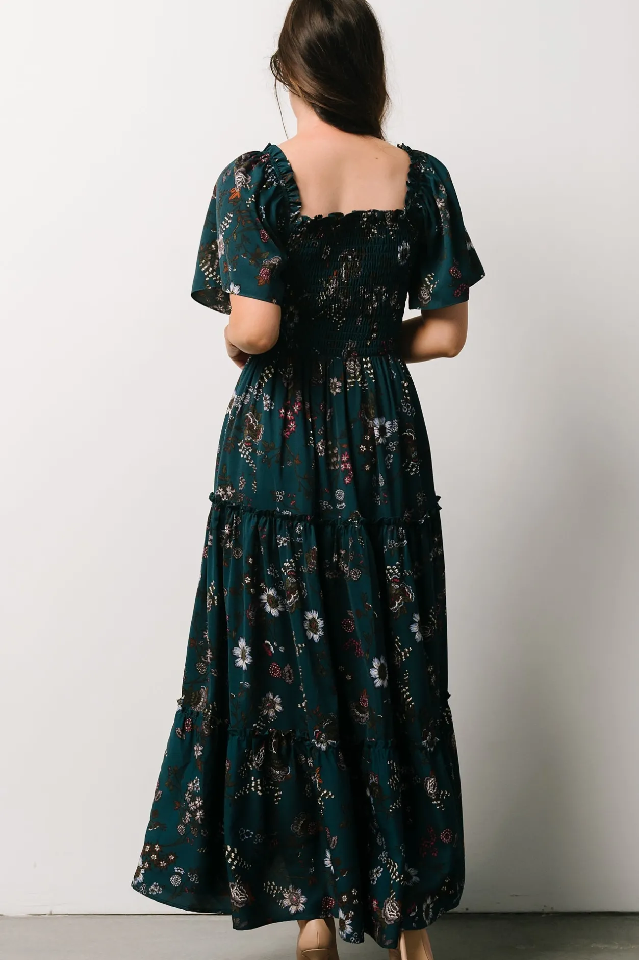 Fashion Baltic Born Southampton Smocked Maxi Dress | Jade Blossom JadeBlossom