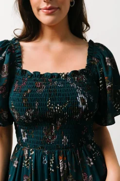 Fashion Baltic Born Southampton Smocked Maxi Dress | Jade Blossom JadeBlossom