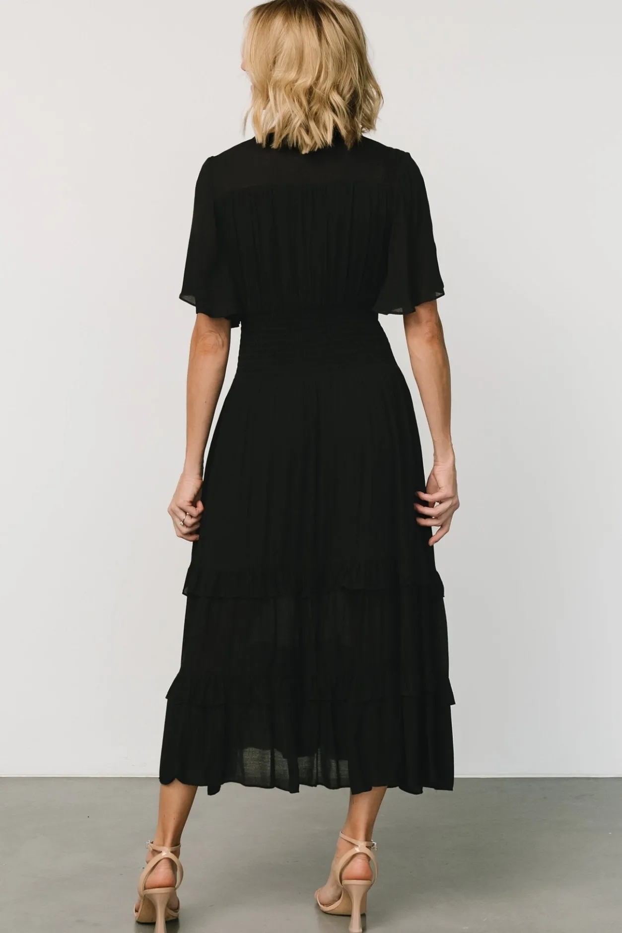 Online Baltic Born Spell Boho Midi Dress | Black