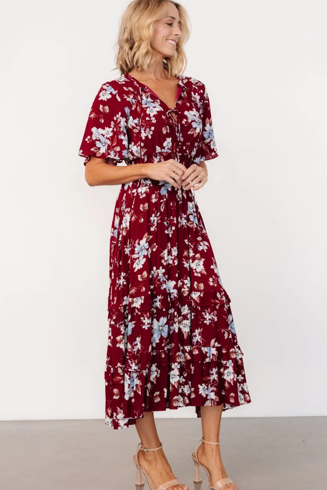 Hot Baltic Born Spell Boho Midi Dress | Ruby Multi Floral RubyMultiFloral