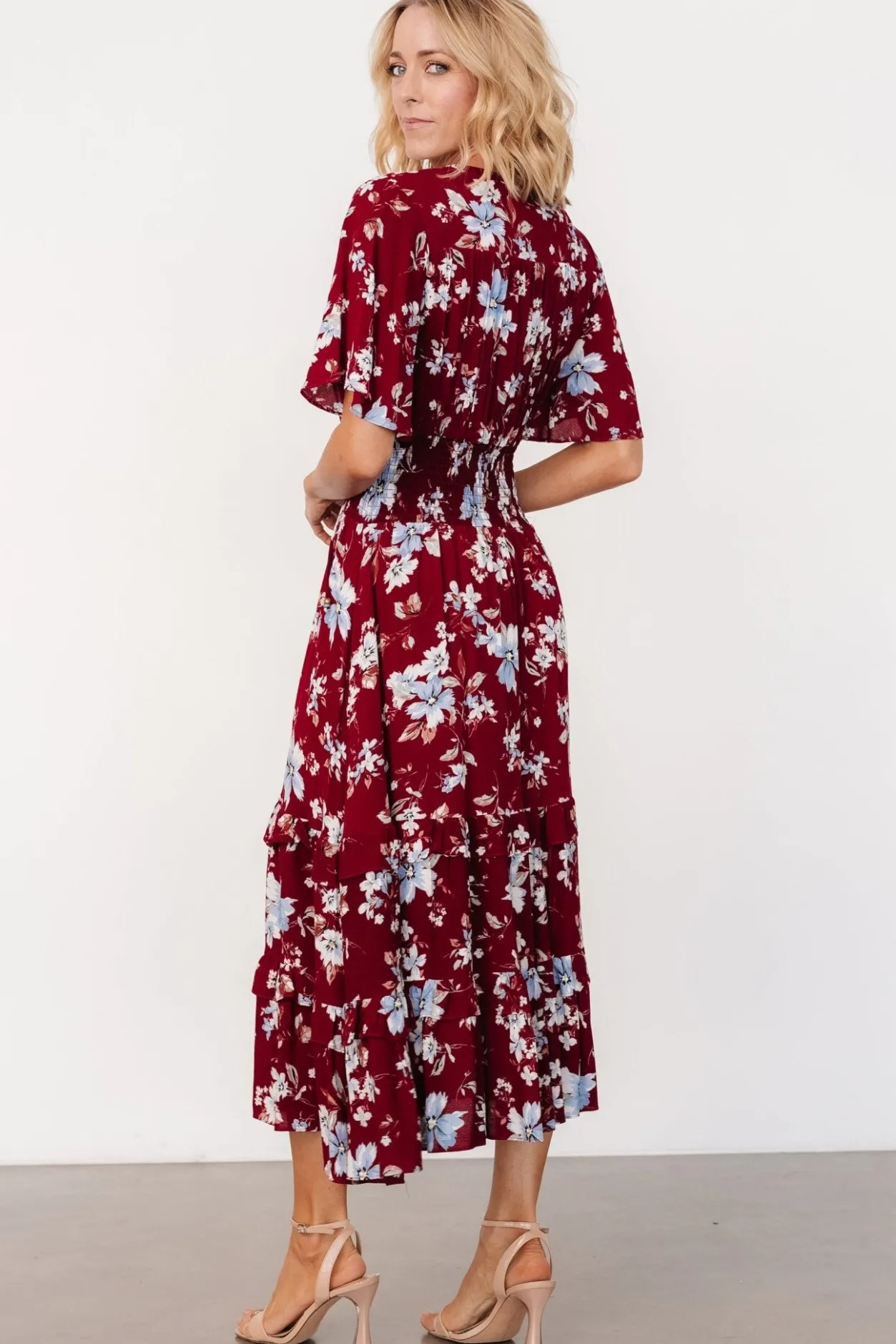 Hot Baltic Born Spell Boho Midi Dress | Ruby Multi Floral RubyMultiFloral
