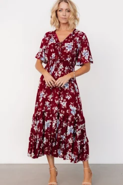 Hot Baltic Born Spell Boho Midi Dress | Ruby Multi Floral RubyMultiFloral