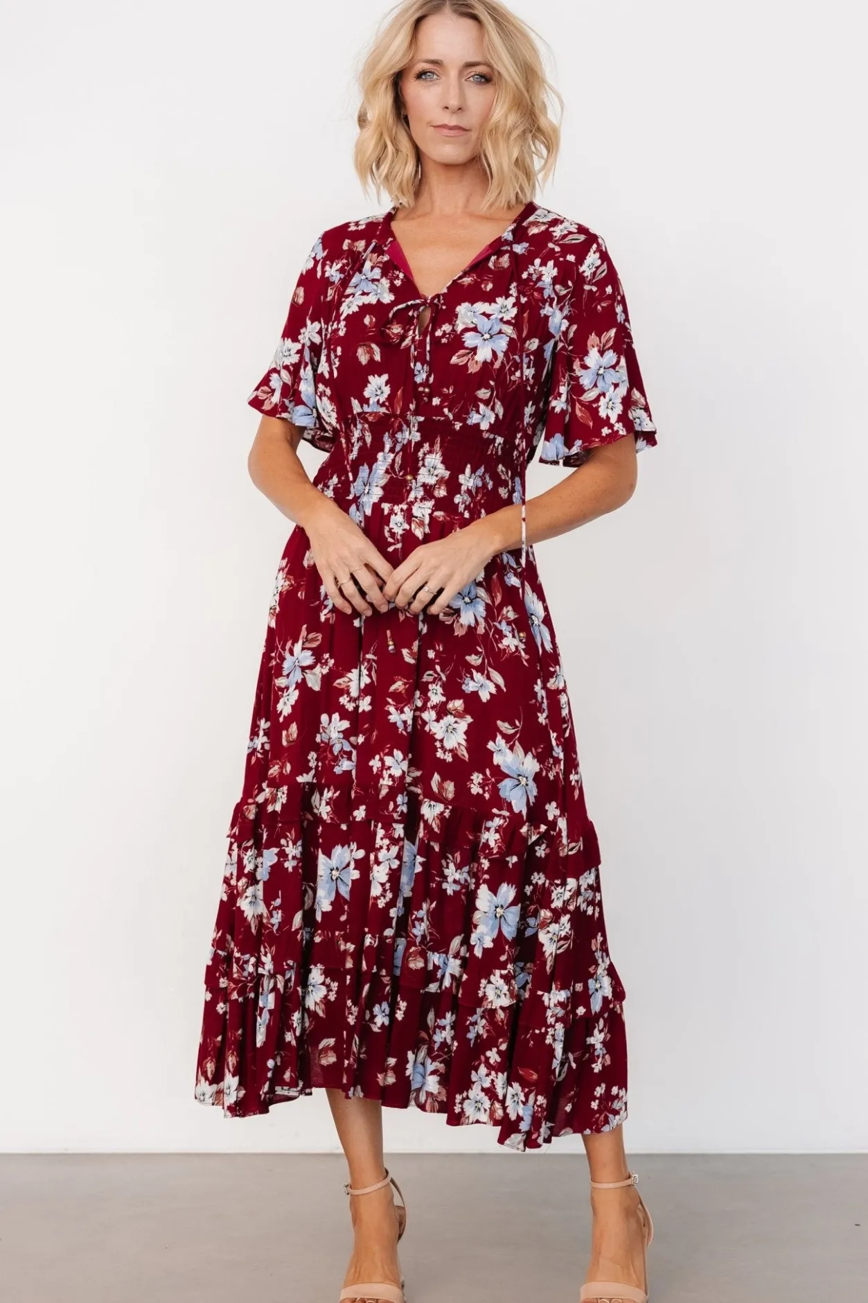 Hot Baltic Born Spell Boho Midi Dress | Ruby Multi Floral RubyMultiFloral