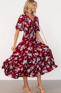 Hot Baltic Born Spell Boho Midi Dress | Ruby Multi Floral RubyMultiFloral