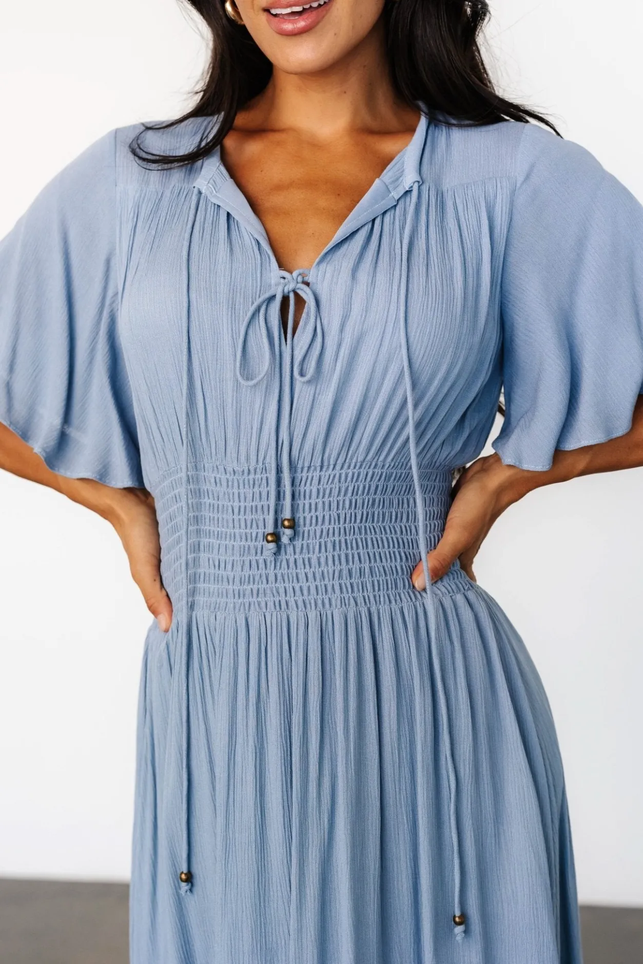 Discount Baltic Born Spell Boho Midi Dress | Whisper Blue WhisperBlue