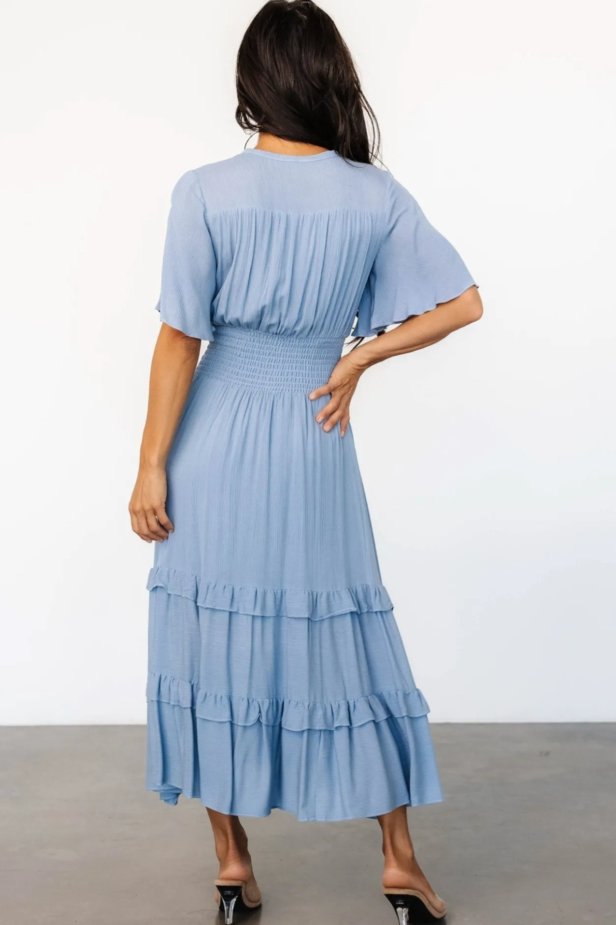 Discount Baltic Born Spell Boho Midi Dress | Whisper Blue WhisperBlue