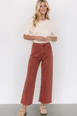 New Baltic Born Spence Denim Pants | Terracotta