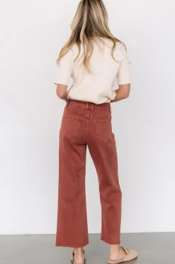 New Baltic Born Spence Denim Pants | Terracotta