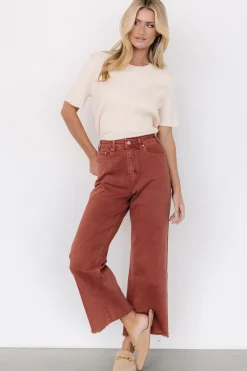 New Baltic Born Spence Denim Pants | Terracotta