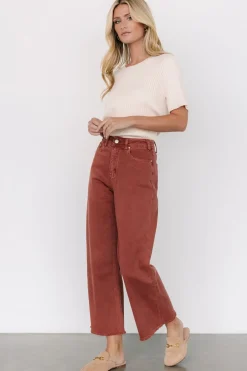 New Baltic Born Spence Denim Pants | Terracotta