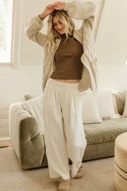 Best Baltic Born Spencer Chunky Knit Cardigan | Oatmeal