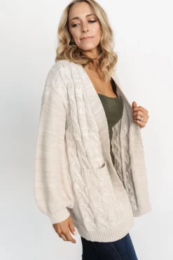 Best Baltic Born Spencer Chunky Knit Cardigan | Oatmeal