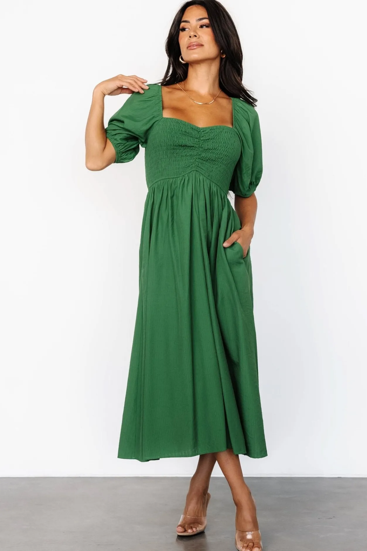 Fashion Baltic Born Stefania Midi Dress | Green