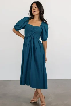 Best Baltic Born Stefania Midi Dress | Mediterranean Blue MediterraneanBlue