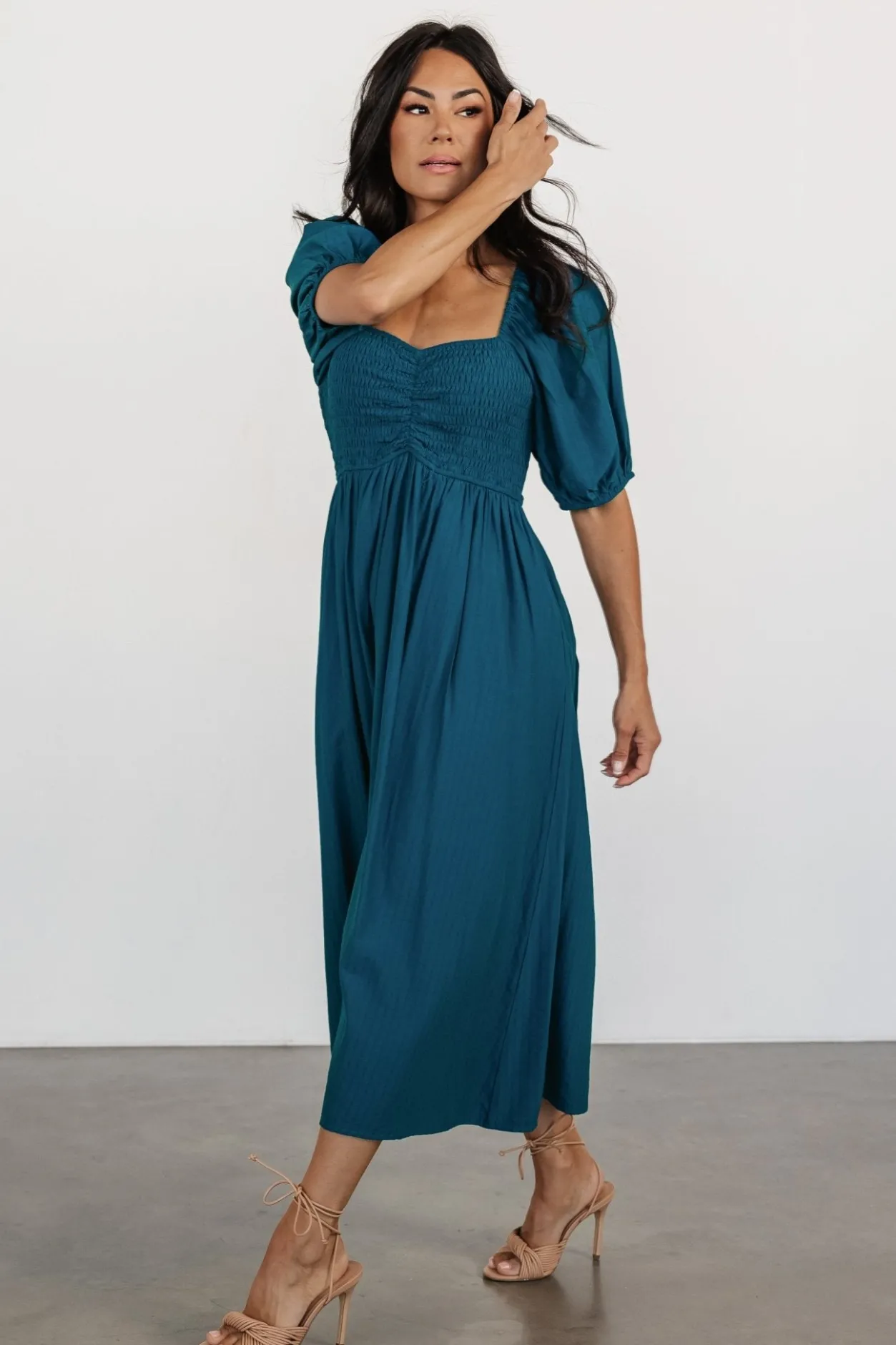 Best Baltic Born Stefania Midi Dress | Mediterranean Blue MediterraneanBlue