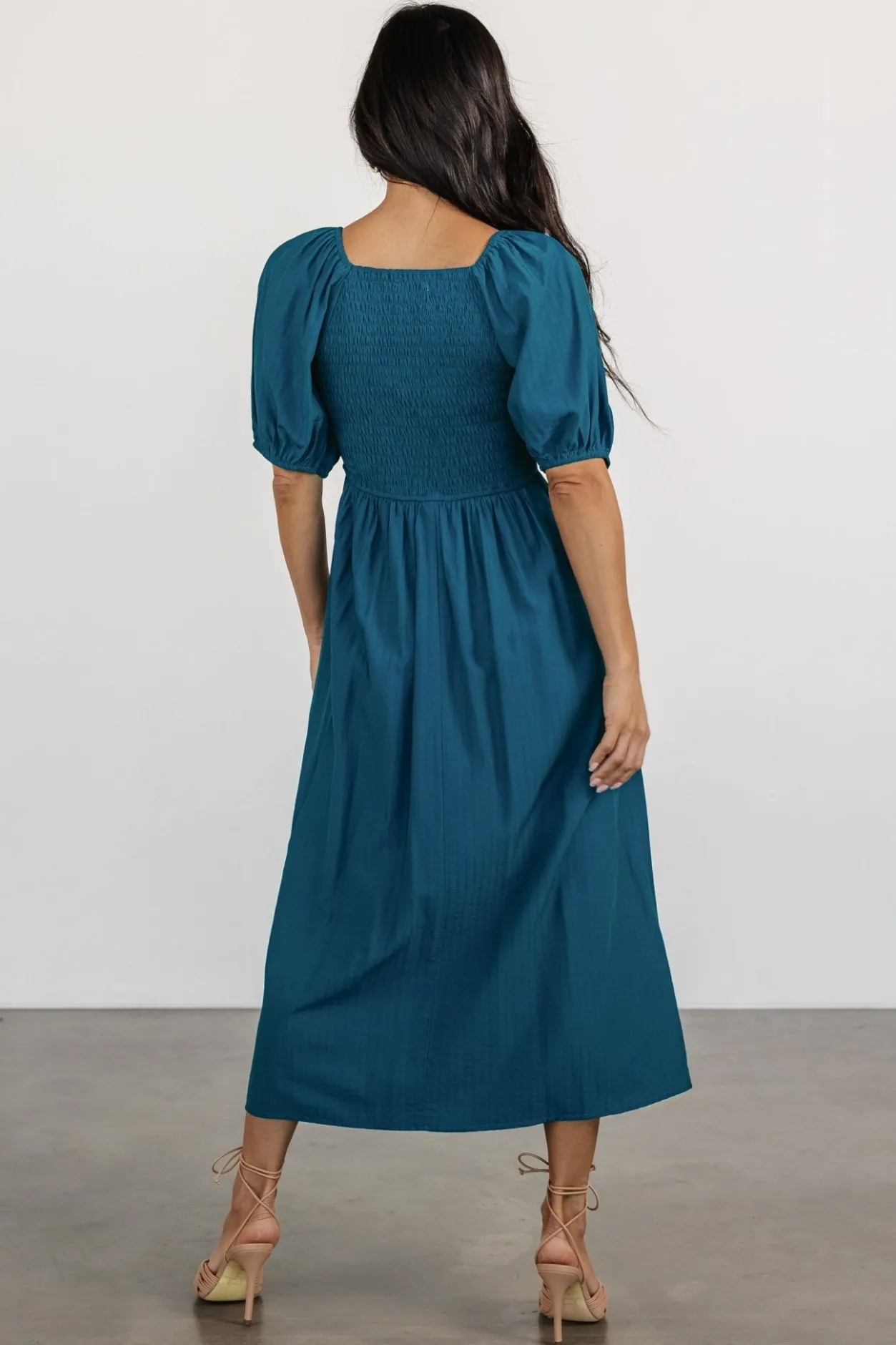 Best Baltic Born Stefania Midi Dress | Mediterranean Blue MediterraneanBlue