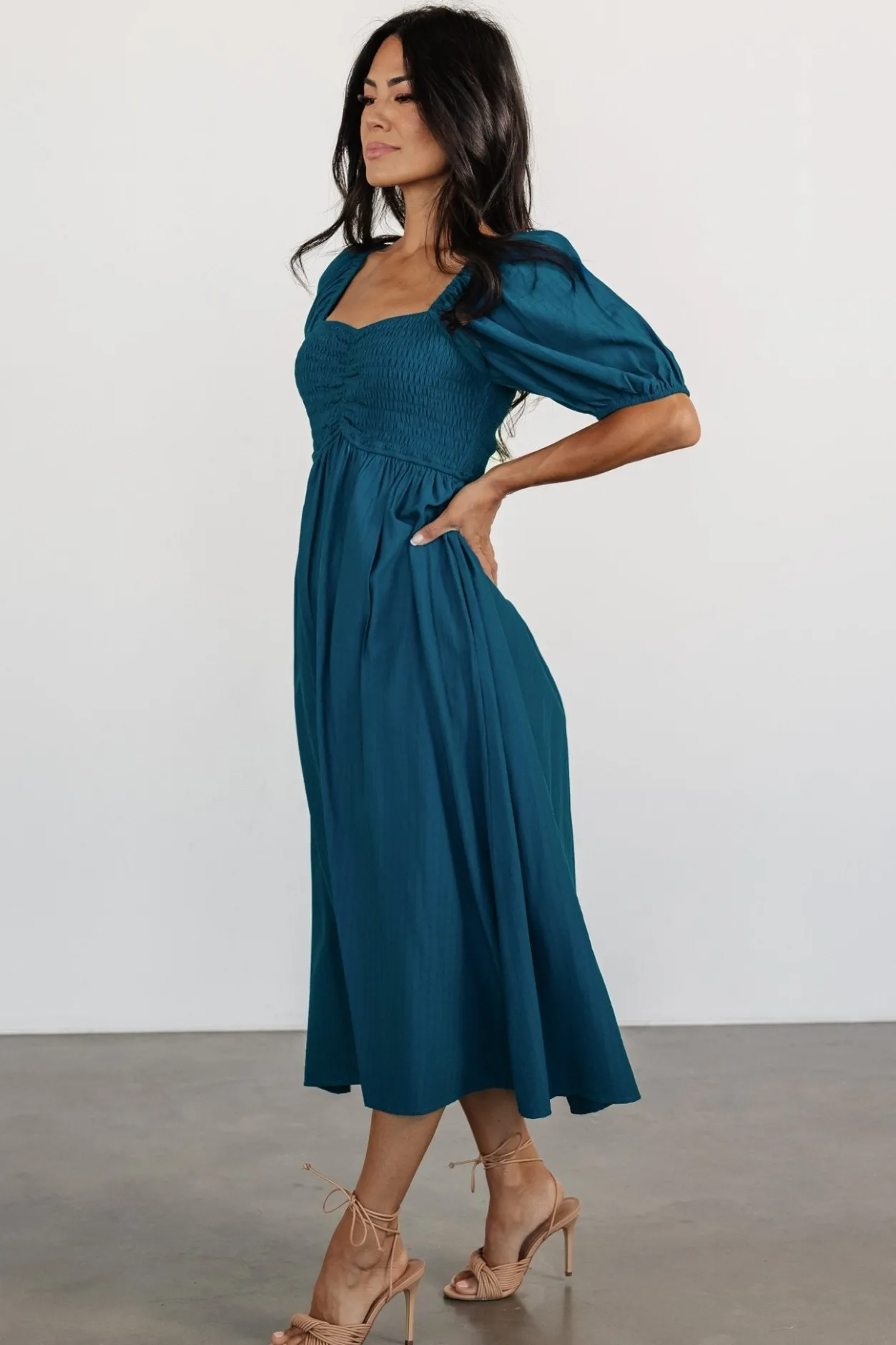 Best Baltic Born Stefania Midi Dress | Mediterranean Blue MediterraneanBlue