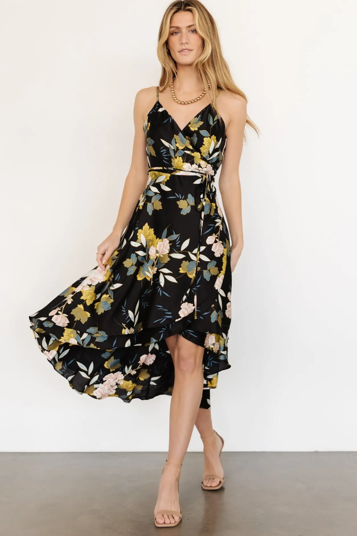 Fashion Baltic Born Steffi Tulip Wrap Dress | Midnight Floral MidnightFloral