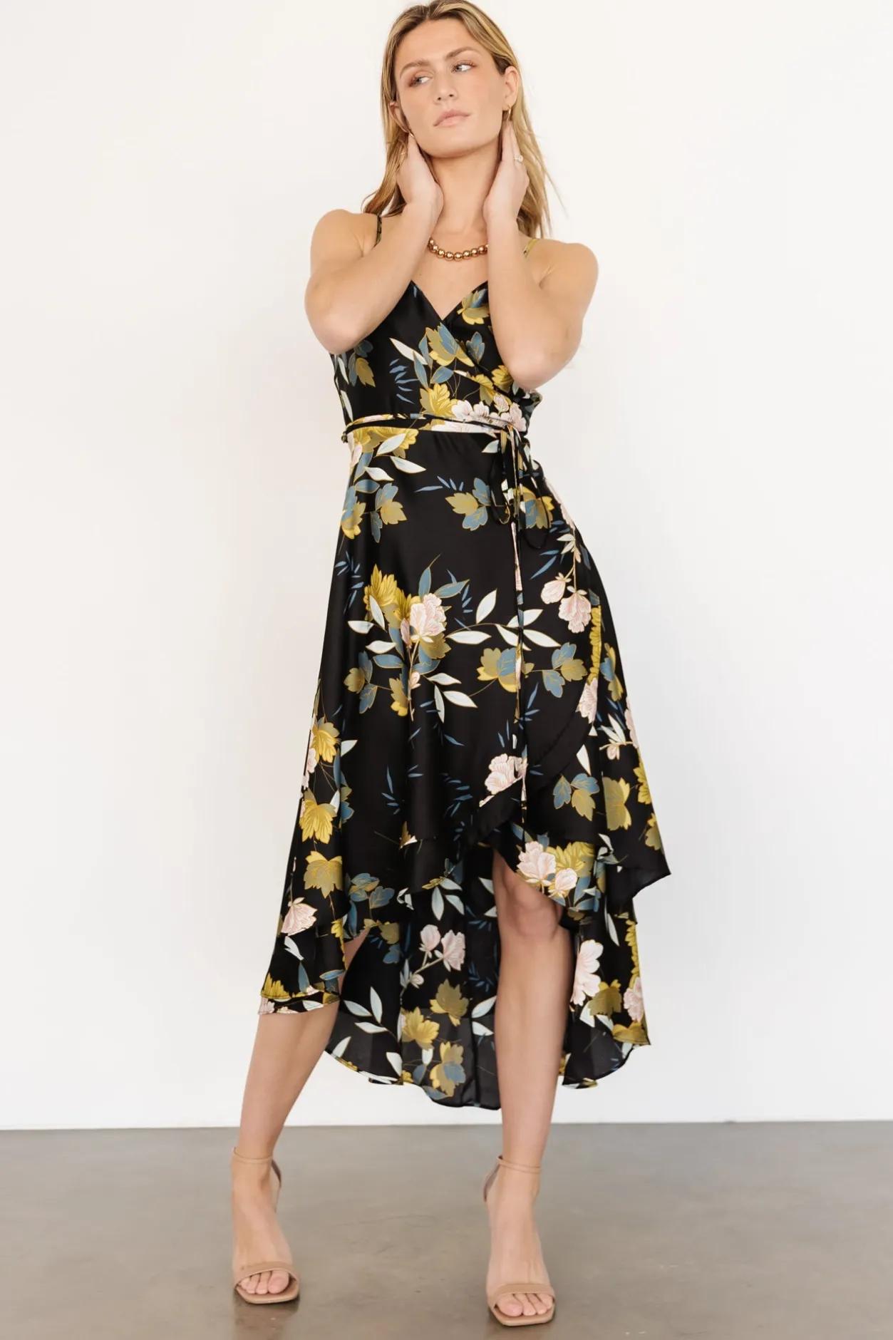 Fashion Baltic Born Steffi Tulip Wrap Dress | Midnight Floral MidnightFloral