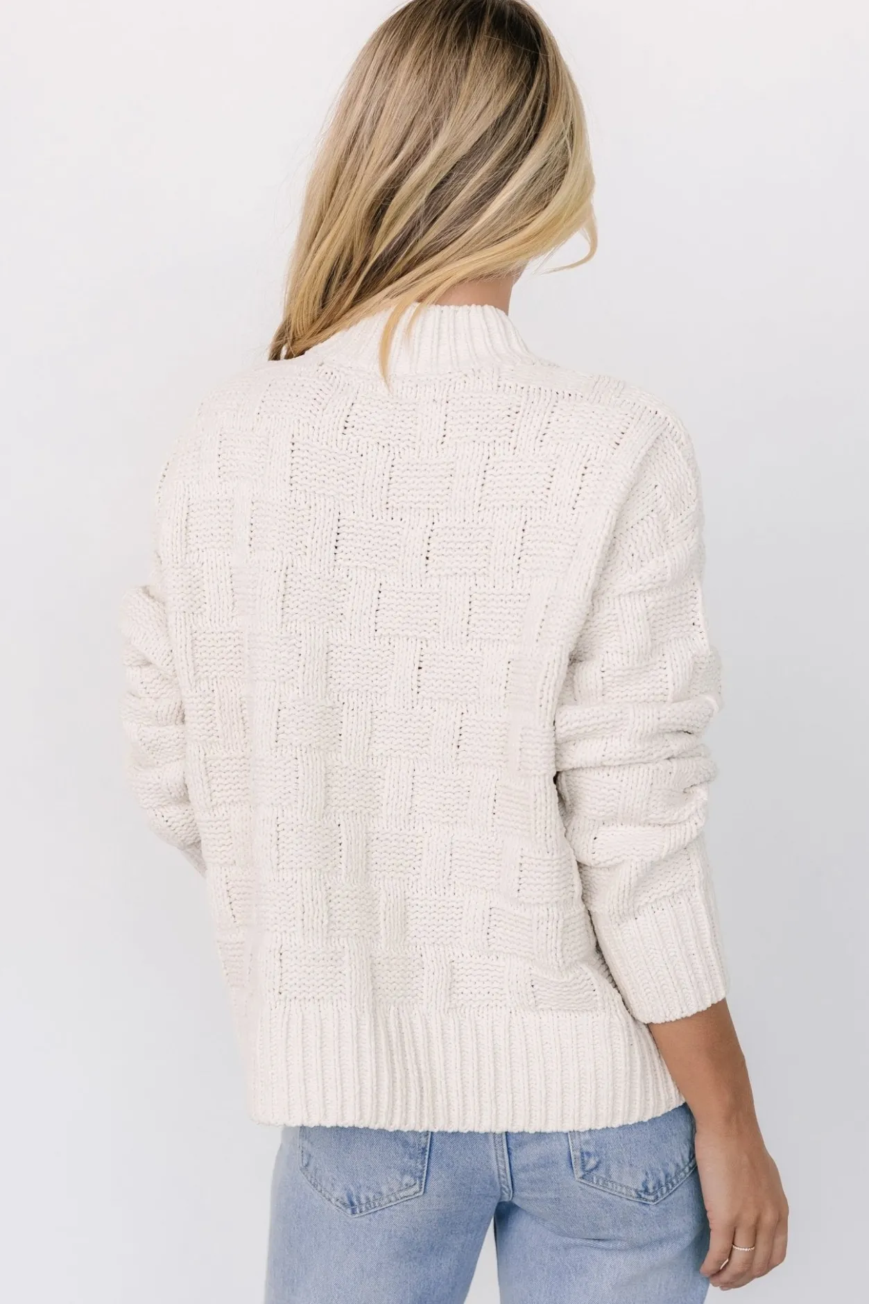 New Baltic Born Stetson Knit Sweater | Ivory