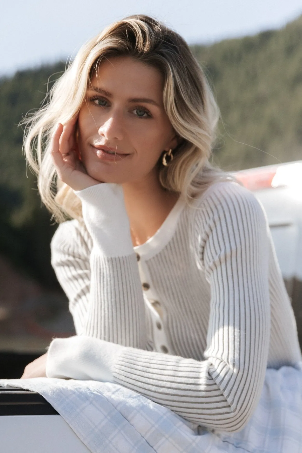 Sale Baltic Born Stevie Ribbed Sweater | Gray