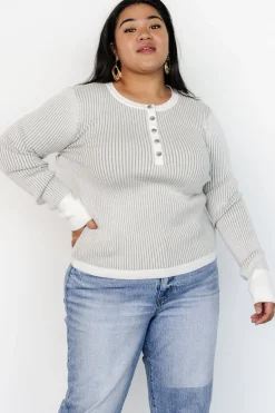 Sale Baltic Born Stevie Ribbed Sweater | Gray