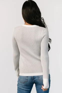 Sale Baltic Born Stevie Ribbed Sweater | Gray