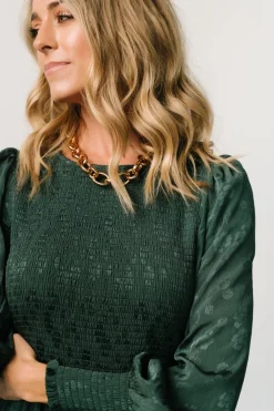 Best Baltic Born Stockholm Smocked Dress | Dark Green DarkGreen