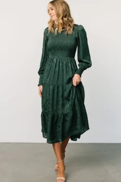 Best Baltic Born Stockholm Smocked Dress | Dark Green DarkGreen