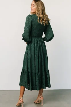 Best Baltic Born Stockholm Smocked Dress | Dark Green DarkGreen