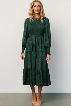 Best Baltic Born Stockholm Smocked Dress | Dark Green DarkGreen