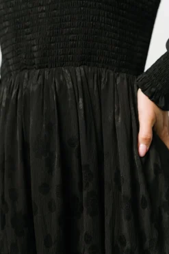 New Baltic Born Stockholm Smocked Dress | Black